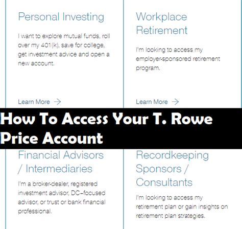 t rowe price portal.